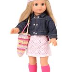 Gotz Precious Day Jessica 18″ Doll with Blonde Hair and Blue Sleeping Eyes