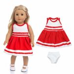 ZQDOLL 18 inch Doll Clothes and Accessories,7 Outfits , Fits American 18 inch Girl Dolls,Girl Birthday Gifts