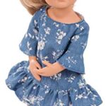 Gotz Little Kidz Lotta Yoga 14″ Multi-Jointed Doll with Long Blonde Hair to Wash & Style, Extra Outfit and Accessories