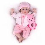 CHAREX Reborn Baby Dolls Lucy, 18 inch Weighted Reborn Girl Doll, Realistic Newborn Toy Gift Set for Children Age 3+
