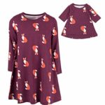 Leveret Kids & Toddler Matching Doll & Girls Dress 100% Cotton Fox (Size 8 Years)