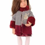 Gotz Happy Kidz Emilia 19.5″ Multi-Jointed Posable Standing Doll with Brown Hair to Wash & Style, Stone Grey Eyes and Sequinned Dress