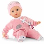 Gotz Muffin Hedgehog 13″ Soft Body Baby Doll with Bald Head in Pink Velour Footed Pajamas with Knit Cap and Pacifier – Ages 18 Months +