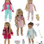 PZAS Toys 18 Inch Doll Clothes – 5 Winter Outfit Set with Accessories, Compatible with American Girl Doll Clothes and Accessories.