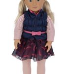 Our Generation Kiana 18-Inch Doll with Blonde Hair, Cute Skirt and Puffy Vest