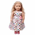 Wenini 18 Inch Doll Clothes, Doll Clothes Dress for 18 inch Doll Accessories Baby Kids Gifts Dress Party Clothes