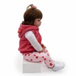Reborn Baby Dolls, Realistic Newborn Baby Dolls, 18 inch Silicone Real Toddler Girl Lifelike