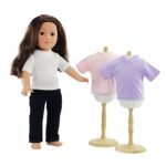 18 Inch Doll Clothes Skinny Jeans and White T-shirt Basics Outfit | 4 Pieces! Fits 18″ American Girl Dolls