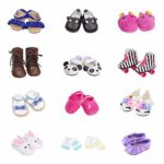5 Pairs of Shoes + 2 Pairs of Socks Fits for 18 inch Doll Shoes American Dolls Accessories 100% Get Panda Shoes and Boots or Skates