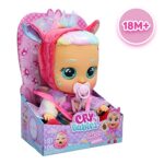 Cry Babies Dressy Fantasy Hannah – 12” Baby Doll | Metallic Rainbow Dress with Pastel Fuzzy Pegasus Themed Jacket, Multicolor