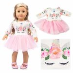 American Girl Doll Unicorn Clothes Outfit Pajamas 18 Inch Unicorn American Girl Doll Clothes and Accessories for 18″ American Girls Dolls Clothes , My Life Doll Clothes Baby Journey Girls Accessories