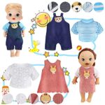 Girl Doll Clothes and Accessories – 12 Set Alive-Baby Doll Clothes Dress Pajamas Outfits for 12 Inch Boy Girl Baby Dolls – Lovely Unicornss Doll Clothing Casual Wear for Kids Girls Birthday Gift