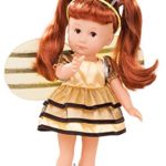 Gotz Just Like Me – Lucia The Bumble Bee 10.5″ All Vinyl Standing Doll with Long Red Hair to Wash & Style and Brown Sleeping Eyes