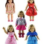 5PC Lots Doll Clothes for 18″ Dolls American Girl Dolls
