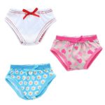 Doll Underwear – Beautiful Set of 3 Underwear Panties Fits American Girl Dolls, My Life Doll and other 18 inches Dolls