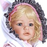 ADORA Realistic Baby Doll The Cat’s Meow Toddler Doll – 20 inch, Soft CuddleMe Vinyl, Light Blonde Hair, Blue Eyes