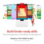 Osmo – Little Genius Starter Kit for Fire Tablet + Early Math Adventure – Valentine Toy/Gift – 6 Educational Games-Counting, Shapes & Phonics-STEM Gifts-Ages 3 4 5(Osmo Fire Tablet Base Included)