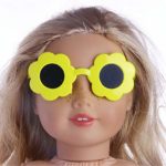 Coerni Sun Glasses for 18 Inch Doll Accessory Girl’s Toy (Yellow)