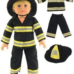 Firefighter Outfit – Fireman for 18 inch Boy Doll | American Girl Boy Doll Fits 18″ American Girl Dolls, Madame Alexander, Our Generation, etc. | 18 Inch Doll Clothes