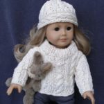 Cables, Cables, & More Cables Knitting Pattern for 18 inch dolls