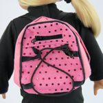18 Inch Doll Clothes – Pink Sequin Backpack -Fits 18″ American Girl Dolls, Madame Alexander, Our Generation, etc. Great Quality – Beautiful Fabrics *DOLL NOT INCLUDED*