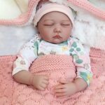 Kaydora Sleeping Reborn Baby Dolls, 22 Inch Lifelike Newborn Baby Girl Doll, Realistic Baby Reborn Toddler, Handmade Weighted Soft Body Reborn Dolls That Look Real, Amazing Gift Set for Kids Christmas