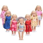 American Girl Doll Clothes for 18 Inch Dolls – AmyHomie 7 Outfit for My Life Doll, Our Generation, Journey Girl Dolls Accessories – Girls Toy …