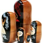 Ballerina Prima Swan Lake Toy Babushka 5 Piece Ballet Dancer Nutcracker Stacking Christmas Nesting Doll 4 Inches Tall