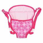 isilky Baby Doll Carrier Backpack Doll Accessories Front and Back Carrier with Straps for 15 Inch to 18 Inch Dolls (Red)