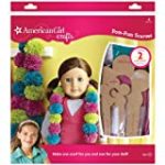 American Girl Doll Crafts Matching Pom-Pom DIY Scarf Kit, 8pc.