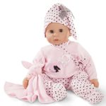 Gotz Cookie 19″ Soft Baby Doll in Pink with Blue Sleeping Eyes and Accessories