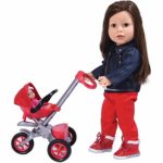 Bye Bye Baby Doll Stroller Play set for 18 inch Dolls – Great for American Girl Dolls and Doll accessory set