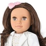 18 Inch Girl Doll, Fashion Doll with Fine Brown Hair for Styling Clothes Shoes and Accessories Princess Doll for Girls and Kids