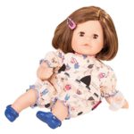 Gotz Cosy Aquini 13″ Soft Body Bath Baby Doll with Brown Hair and Brown Sleeping Eyes