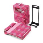 18 Inch Doll Accessories | Amazing Travel 2-Doll Carrier with Window, Includes Trolley, Backpack Straps, Loads of Storage, and Removable Doll Bed with Bedding | Fits American Girl Dolls