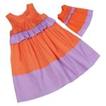 Our Generation Doll & Me Fashions Dresses, Coral/Lavender, 5