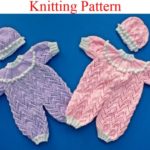 All-in-One Bodysuit and Hat Knitting Pattern to fit 15 to 18 inch doll