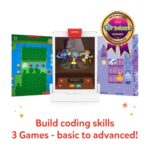 Osmo – Coding Starter Kit for iPad – 3 Educational Learning Games – Ages 5-10+ – Learn to Code, Coding Basics & Coding Puzzles – STEM Toy (Osmo iPad Base Included)