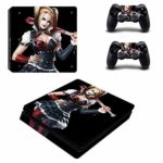 okanhyeu PS4 Slim Skin and DualShock 4 Skin – Crazy Girl – PlayStation 4 Slim Vinyl Sticker for Console and Controller Skin