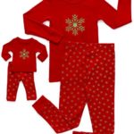 Leveret Snowflake Matching Doll & Girl 2 Piece Pajama Set 100% Cotton 10 Years