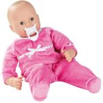 Gotz Maxy Muffin 16.5″ Bald Baby Doll in Pink Sleeper with Blue Sleeping Eyes